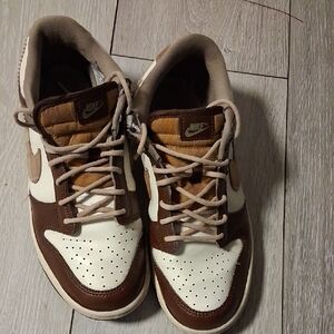 Nike Brown and White Sneakers...see Pictures For Any Wear...NO INSOLES